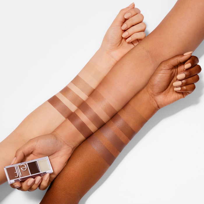 Elf, BITE-SIZE BROW Pallet- Neutral brown
 ايلف، باليت حواجب حجم صغير -بني طبيعي